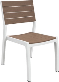 Садовый стул Keter Harmony, коричневый/белый, 47 см x 60 см x 86 см