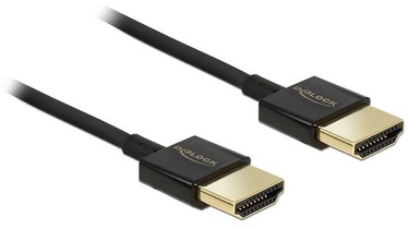 Laidas Delock HDMI / HDMI HDMI 19 pin male, HDMI 19 pin male, 2 m, juoda