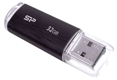 USB atmintinė Silicon Power Ultima U02, juoda, 32 GB