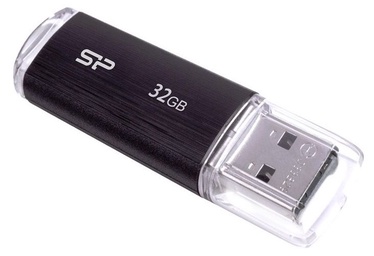 USB zibatmiņa Silicon Power Ultima U02, melna, 32 GB