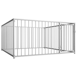 Koerapuur VLX Outdoor Dog Kennel Silver, 2000x2000x1000 mm