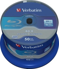 Накопитель данных Verbatim BD-R SL Datalife 25GB 50pcs