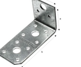 Крепежный уголок Haushalt, 90 мм x 40 мм x 40 мм