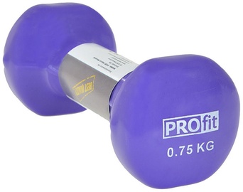 Hantele ProFit Vinyl Dumbbell 0.75kg Purple