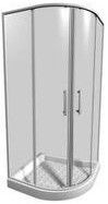 Jika Lyra Plus White Transparent Glass Shower Corner