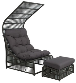 Home4you Chestnut Lounge Chair Dark Brown