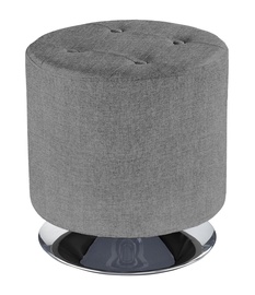 Pufas Halmar Dora 2 Light Grey, 42x42x42 cm