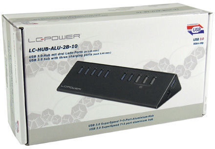 USB jaotur LC-Power LC-HUB-ALU-2B-10