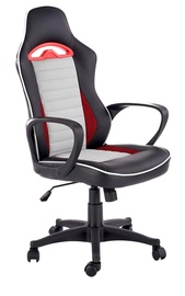 Halmar Bering Office Chair Black/Grey/Red