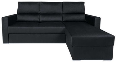 Kampinė sofa Black Red White Morant Black, 227 x 170 x 105 cm