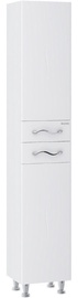 MN 4F Mindal 35 Bath Cabinet with Basket Left White