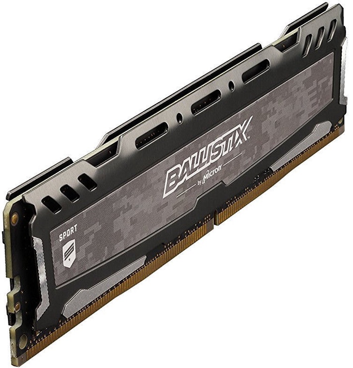 Operatyvioji atmintis (RAM) Crucial Ballistix Sport LT Gray, DDR4, 8 GB, 2666 MHz