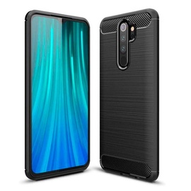 TakeMe Carbon Effect TPU Case For Xiaomi Redmi Note 8 Black