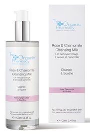 Attīrošs sejas piens The Organic Pharmacy Rose & Chamomile, 100 ml
