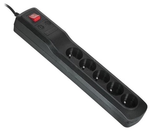ActiveJet Power Strip 5 Outlet Black 5m