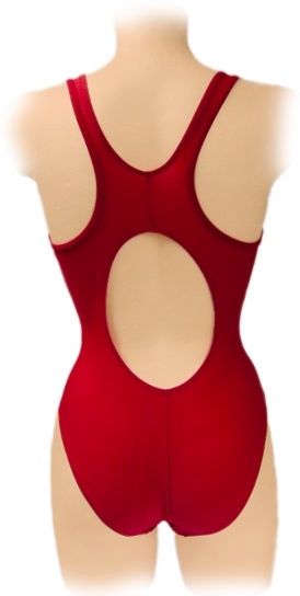 Ujumistrikoo, naistele Crowell 140, valge/punane, L