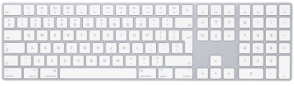 Klaviatūra Apple Magic Keyboard EN/RU, balta, bezvadu