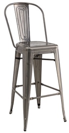 Signal Meble Loft H-1 Hoker Bar Stool Brushed Steel