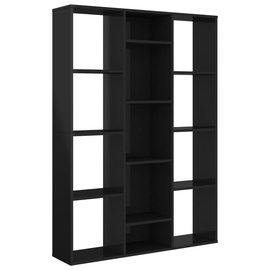 Plaukts VLX 800448, melna, 24 x 100 x 140 cm