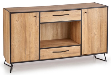 Kumode Halmar Lockheed KM-1 Grandson Oak/Black, 140x40x85 cm