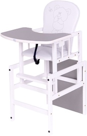 Maitinimo kėdutė Drewex Antos Bear & Butterfly White/Grey