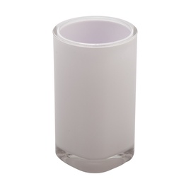 Stiklinė dantų šepetėliams BPO-1223C, balta