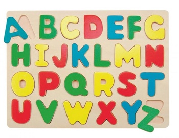 Izglītojošās rotaļlietas Woody Educational Puzzle Alphabet 90068