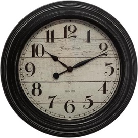 Laikrodis 169302, juoda, plastikas/stiklas, 29.4 cm x 29.3 cm
