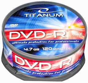 Esperanza 1280 Titanum DVD-R 16x 4.7GB Cake Box 25 DVD's