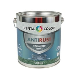 Krāsa Pentacolor Anti Rust Hammered, 2.5 l, zaļa