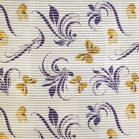 Vannas istabas paklājs Diana, balta/dzeltena/violeta, 1000 mm x 650 mm