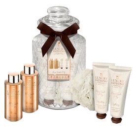 Grace Cole Elegant Treats Shower Gel 100ml + Bath Foam 100ml + Body Cream 50ml + Hand Cream 50ml + Sponge