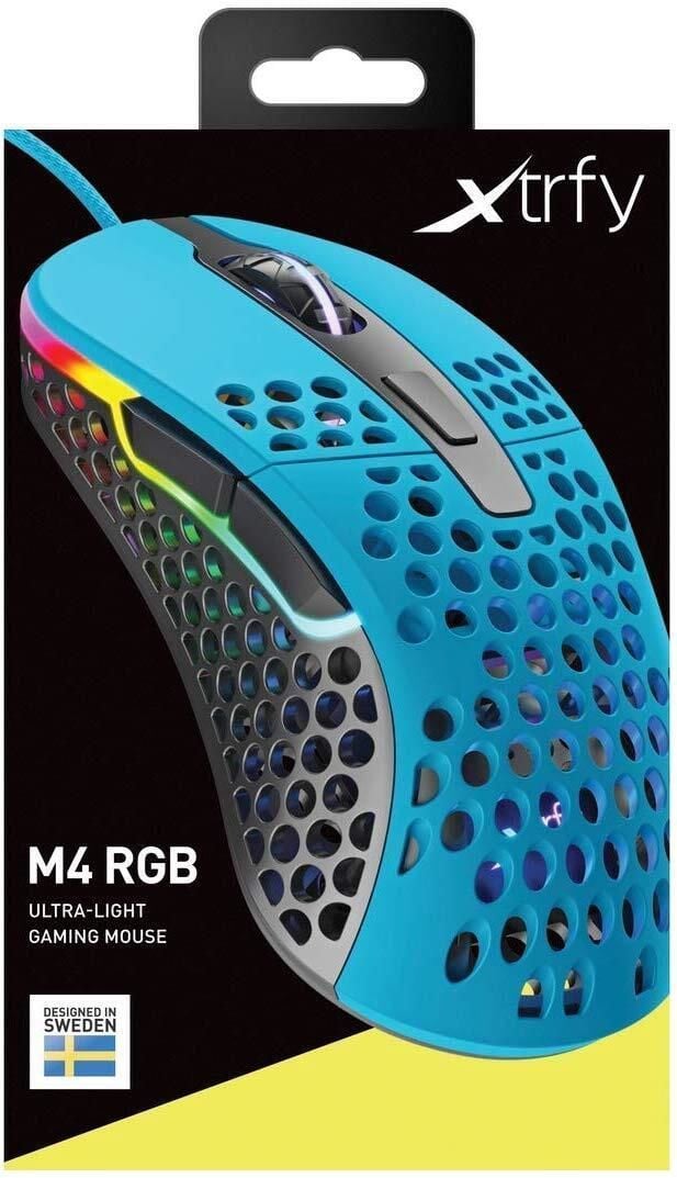 Gaming Mice Xtrfy M4 Rgb Gaming Mouse Miami Blue Electronics