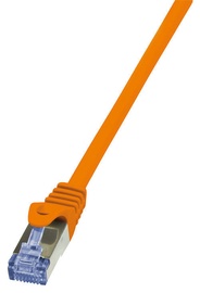 LogiLink Patch Cable Cat.6A from Cat.7 600 MHz S/FTP PIMF PrimeLine 20m Orange