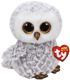 Mīkstā rotaļlieta TY Beanie Boos Owlette White Owl, balta/pelēka, 22 cm