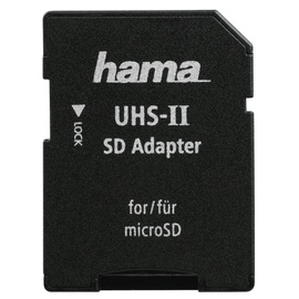 Hama Adapter microSD UHS II to SD UHS II Black