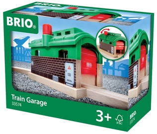 Транспортный набор игрушек Brio Train Garage 4080301-0150, зеленый