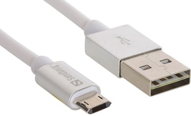 Sandberg Reversible Cable USB to USB-micro White 1m