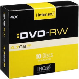 Intenso DVD-RW 4x 4.7GB 10pcs. Slim Case 4201632