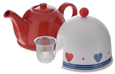 Mayer & Boch Teapot with Cap and Strainer 0.8l Red