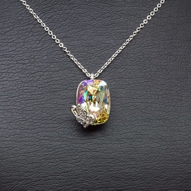 Diamond Sky Pendant Rainbow Moth With Swarovski Crystals
