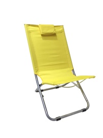 Складной стул YXC-423-1, серебристый/желтый