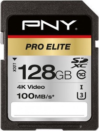 PNY PRO Elite 128GB SDXC UHS-I U3 Class 10