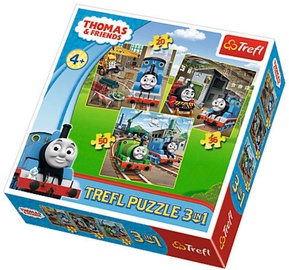 Dėlionė Trefl Thomas Goes Into Action 3-in-1 Puzzle 20/36/50pcs 34821