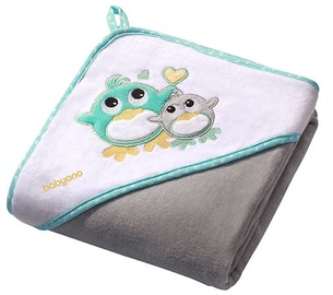 BabyOno Velour Hooded Towel 100x100cm 138/05 Grey