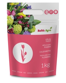 Mēslojums ziediem Baltic Agro Flower fertilizer, granulēts, 1 kg