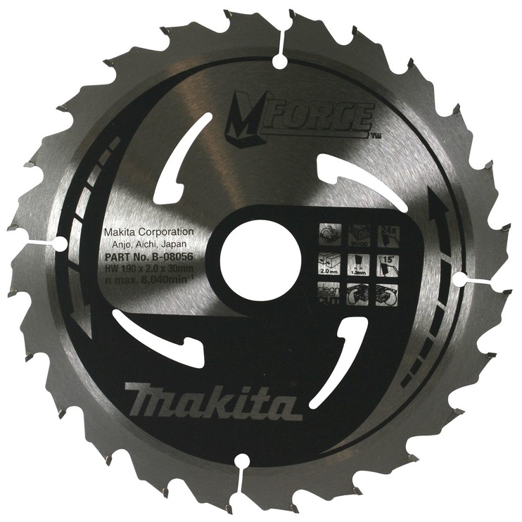 Griešanas disks Makita B-08056, 190 mm x 30 mm