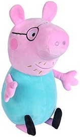 Mīkstā rotaļlieta Simba Peppa Pig Papa, zila/rozā, 37 cm