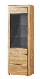 Szynaka Meble Kama 10 Display Unit Camargue Oak/Black Matt