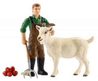 Žaislinė figūrėlė Schleich Farmer With Goat 42375